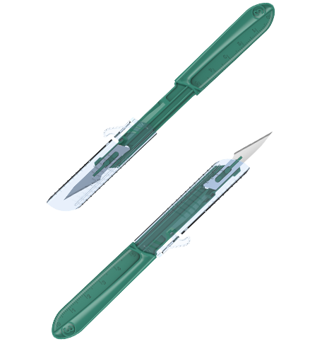 มีดผ่าตัดแบบใช้แล้วทิ้ง（Index Asurity）